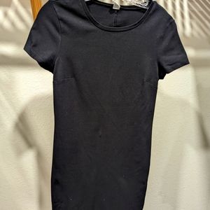 Black T-shirt dress